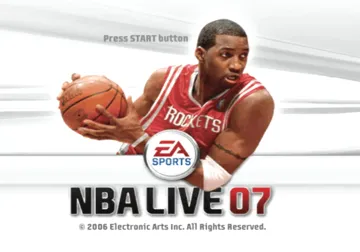 NBA Live 07 screen shot title